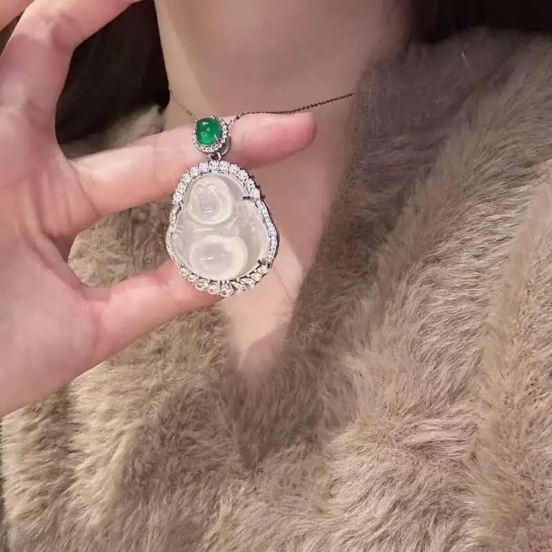 JUNWEN Chalcedony Necklaces Unisex-4