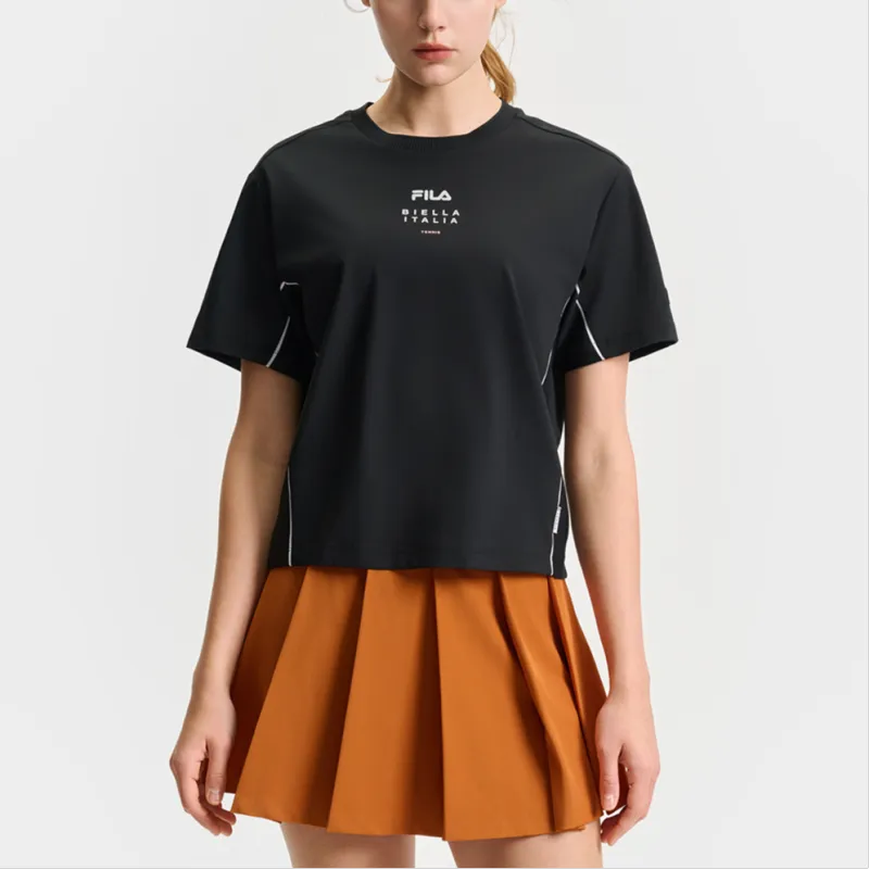 FILA Athletics T Shirt Women's Pitch Black-2
