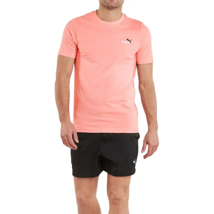 PUMA T Shirts Men Pink-4