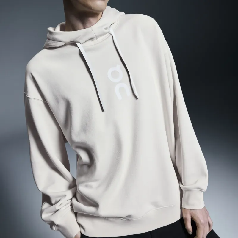 On Club Hoodie Sweatshirt Unisex Silver-4
