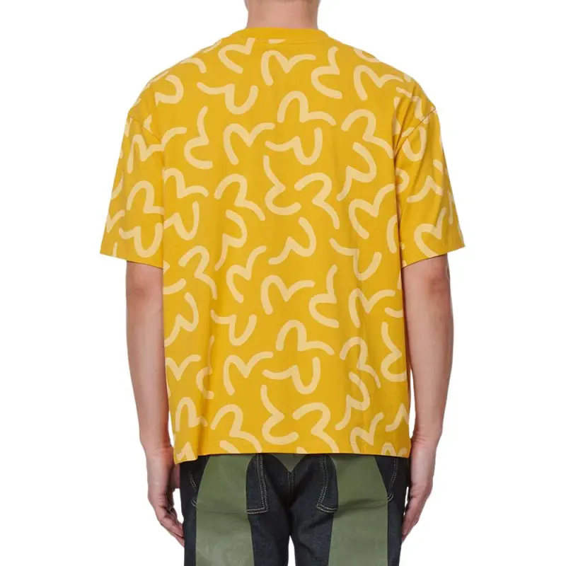 EVISU T Shirts Men Yellow-4