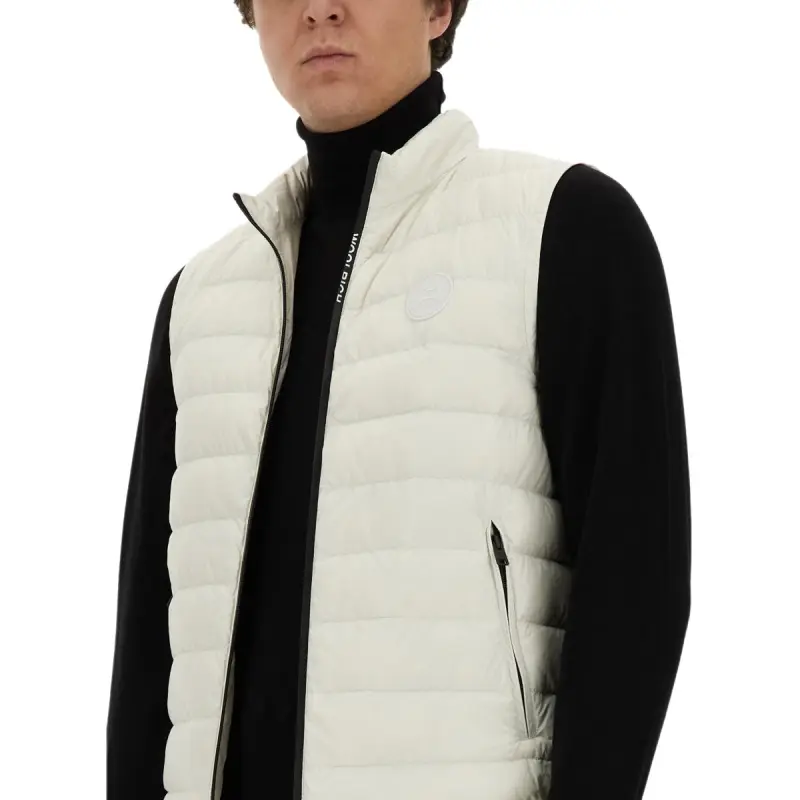 WOOLRICH Zip-Up Sleeveless Down Jacket-3