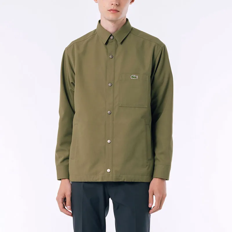 LACOSTE Jackets Coats Men's Olive Green-3