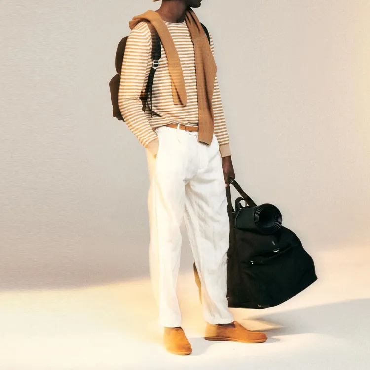 GIORGIO ARMANI Striped Crew neck Jumper-4