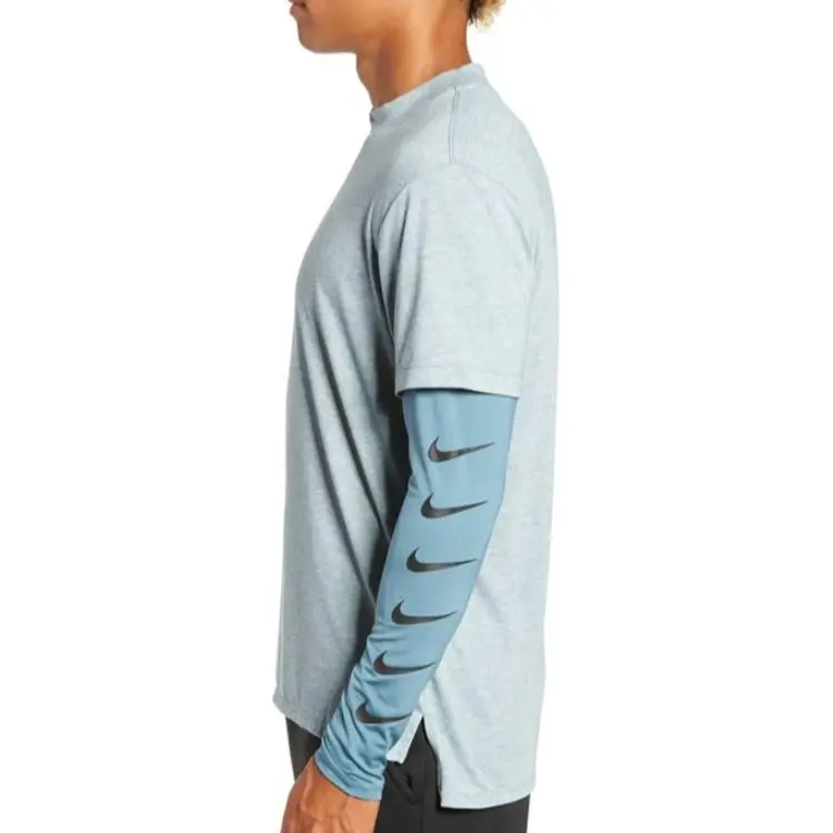 Nike T Shirts Men Blue Gray-4