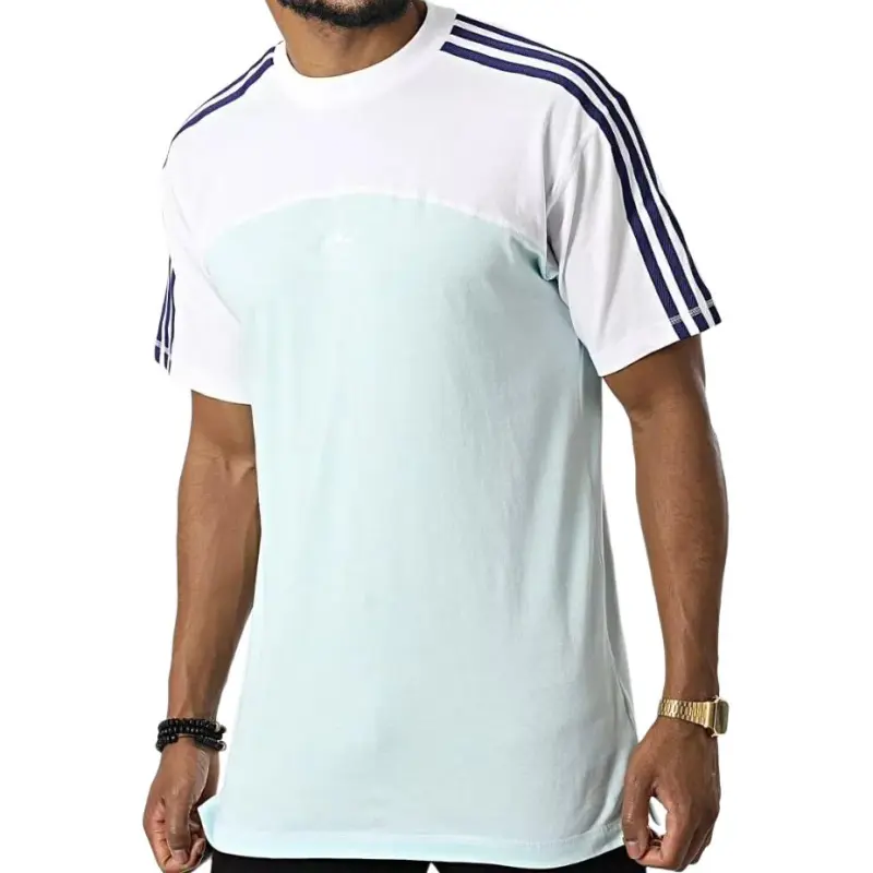 Adidas Originals T Shirt Men's Mint Green/White/Purple-3