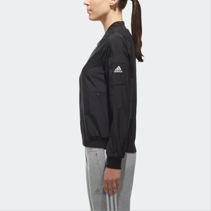 Adidas WB BOMBER Jackets Coats Women's Black/White-5