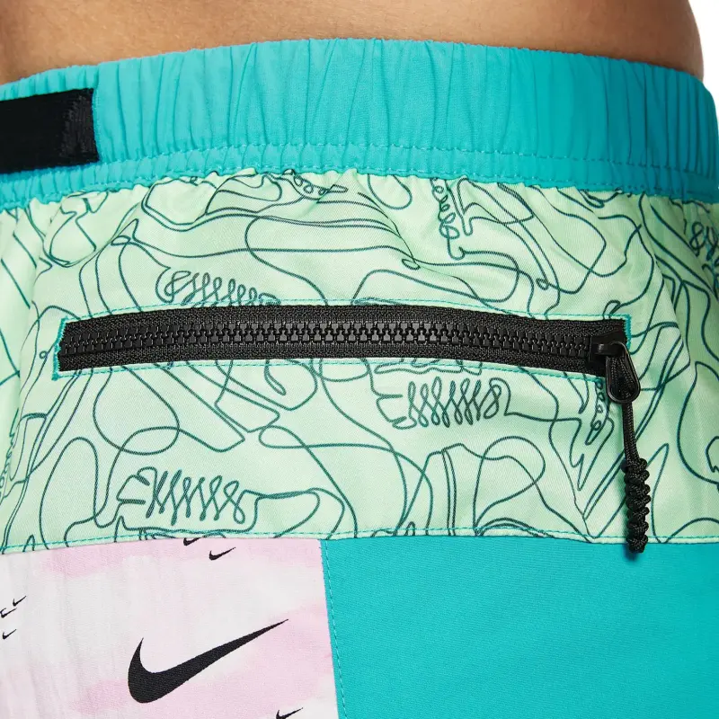 Nike Casual Shorts Men's Cactus Green/Playful Pink/Aqua Blue-4