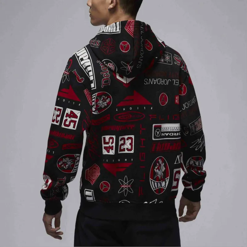 Jordan Essentials Sweatshirt Men's Black/Campus Red-2