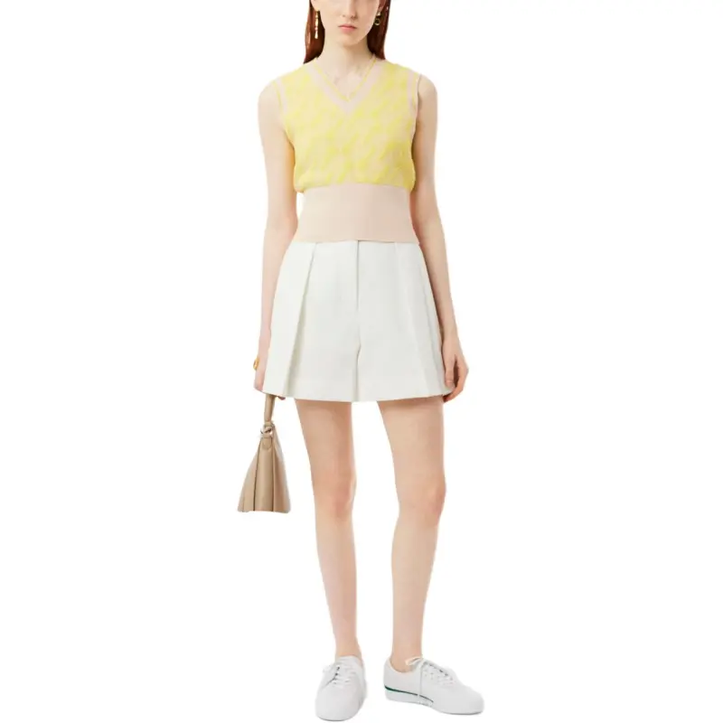 LACOSTE Tank Top Women's Yellow-4