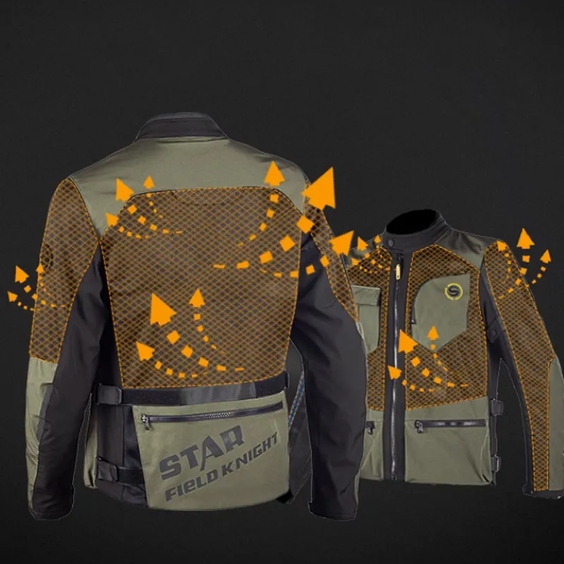 Star Knight Men's Biker Jacket Polyester Nylon-11