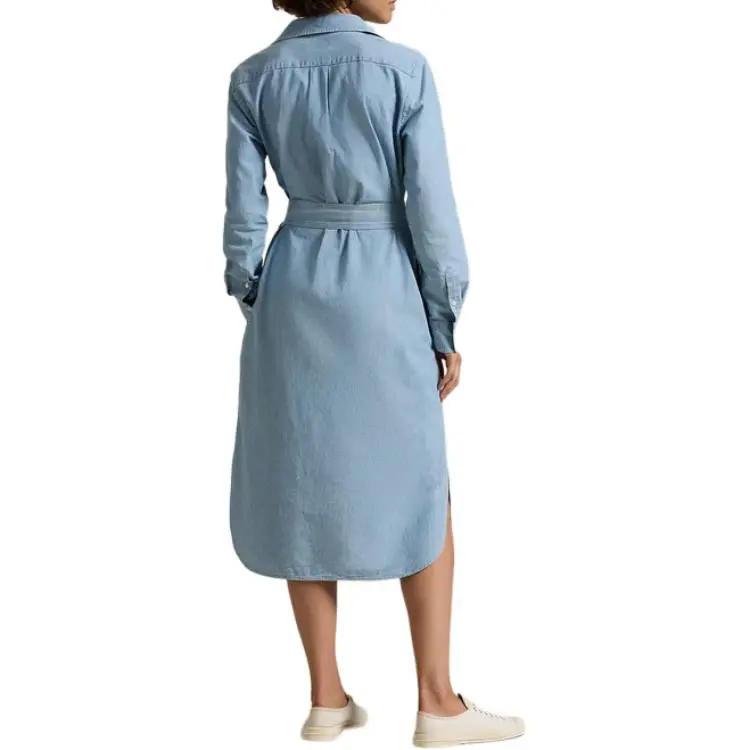 Polo Ralph Lauren Polo Pony Embroidered Belted Dress-2