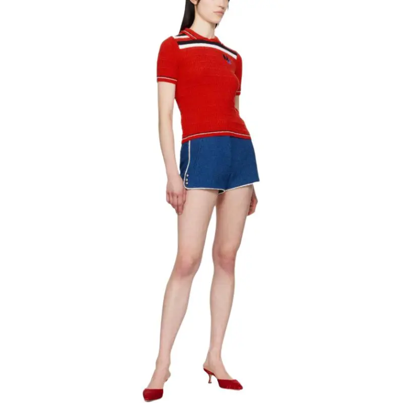 MSGM Polo Shirts Women's Red-3