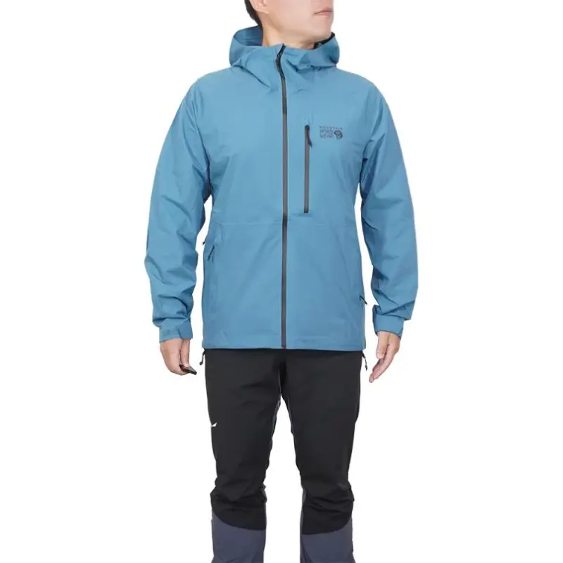 MOUNTAIN HARDWEAR Hiking Waterproof And Breathable Super Light Windbreaker Jacket Men's-6
