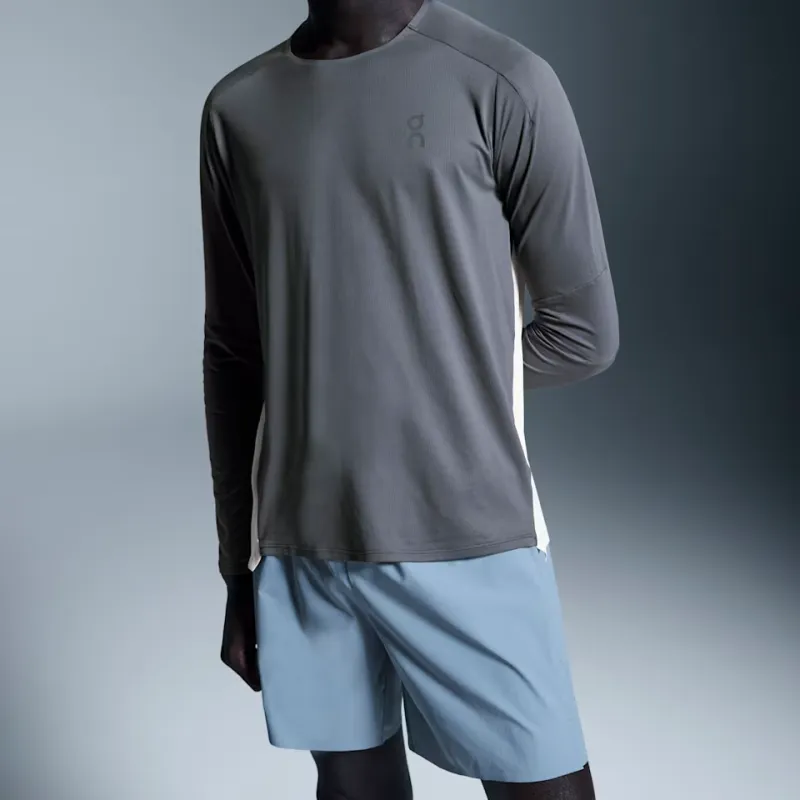 On Performance Casual Shorts Men's Light Gray Blue-2