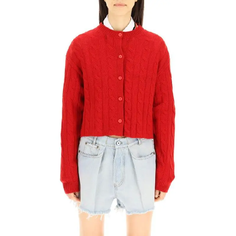 MIU MIU SS22 Knitwear Women's Red-1