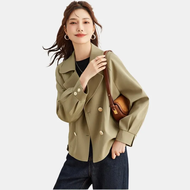 TERRE BLEUE Jackets Coats Women's Khaki-1
