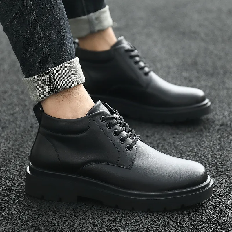 Mr. Thorn Tree Ankle Boots Short Unisex Black-4