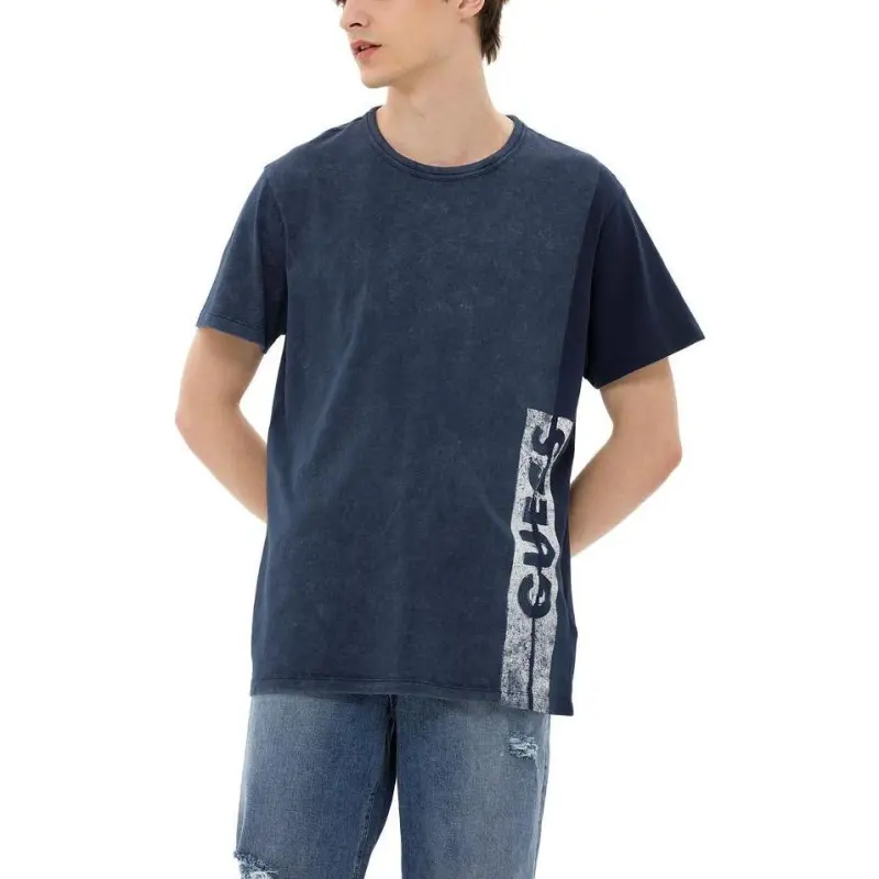 GUESS T-Shirts Men Navy Blue-2