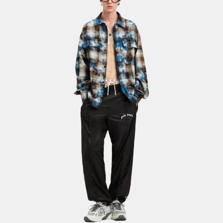 PALM ANGELS Curved logo Track Pants-3