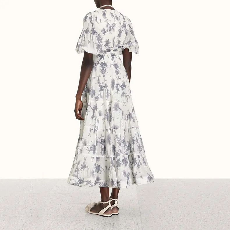 Zimmermann Short-Sleeved Dresses Women's Navy Blue-2