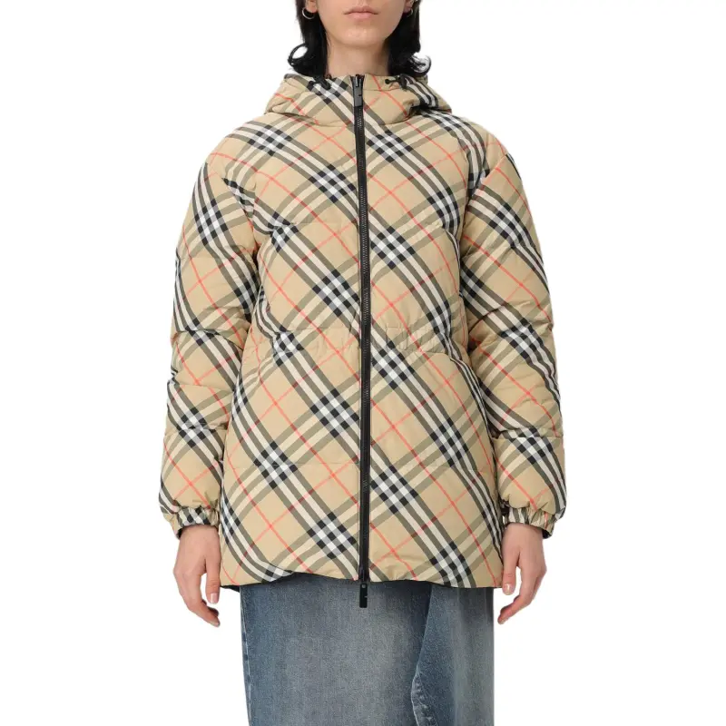 Burberry Checked Hooded Reversible Down Jacket-3
