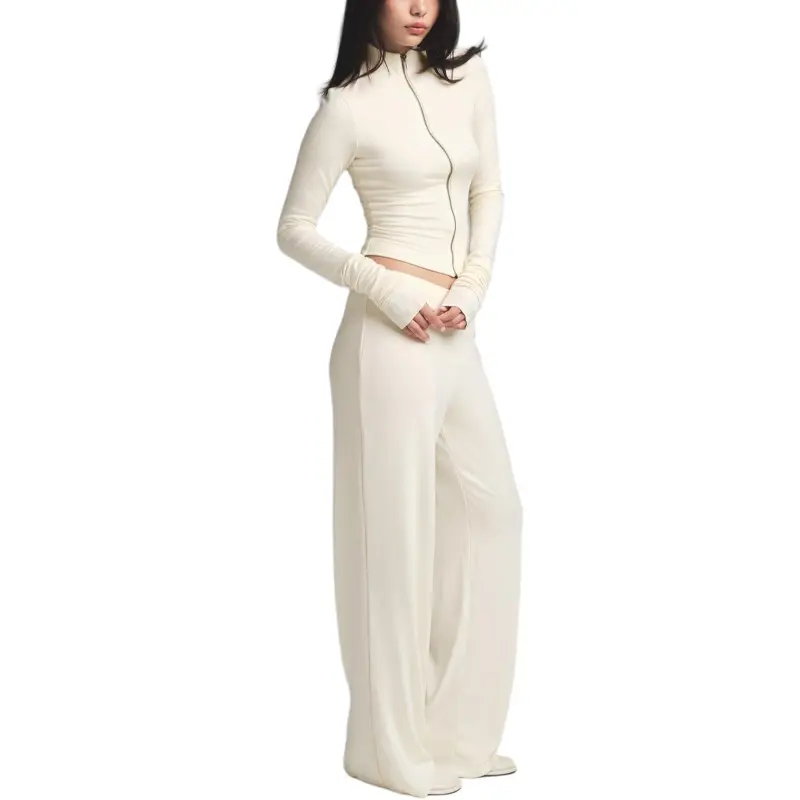 SKIMS SS25 SKIMS CLOUD Collection STRAIGHT LEG PANT Casual Pants Women's ECRU/Natural-2