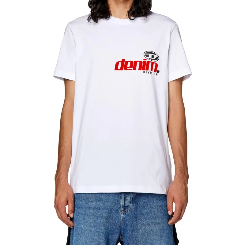 DIESEL T-Shirts Men White-3