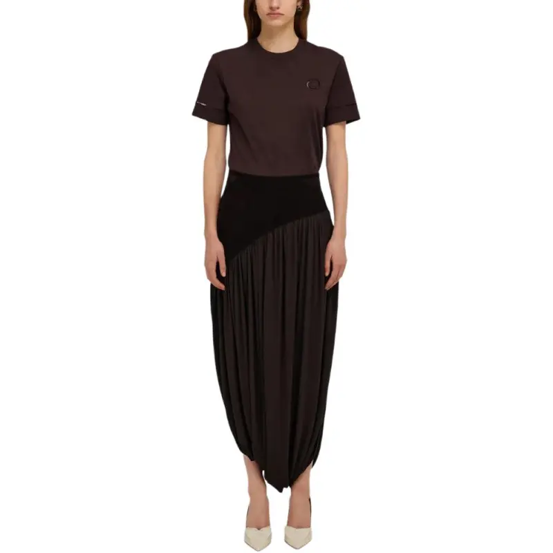 Ferragamo Stretch Draped Skirt-1