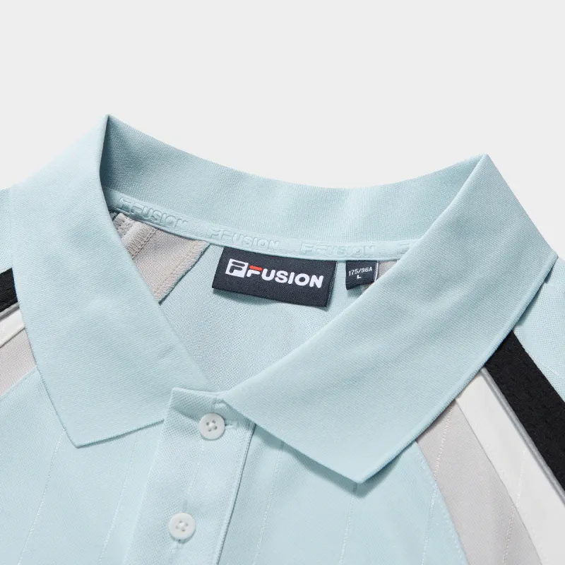 FILA FUSION x DUCATI Polo Shirt Men's Icy Mysterious Blue-2