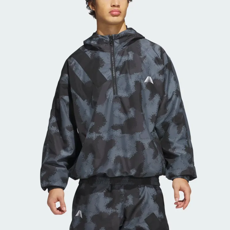 Adidas Free Shipping With AdiClub Anthony Edwards Camo Allover Print Anorak-2