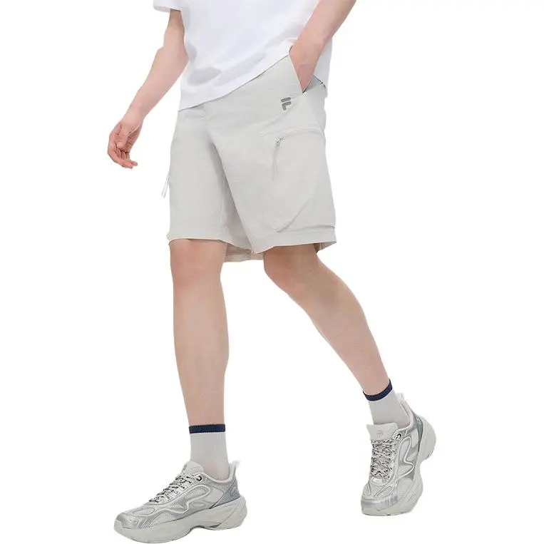 FILA FUSION SS25 Casual Shorts Men's Silver Ink Gray CC-4