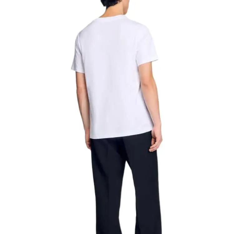 Sandro Chinese New Year Series T Shirts Men A432/White-3