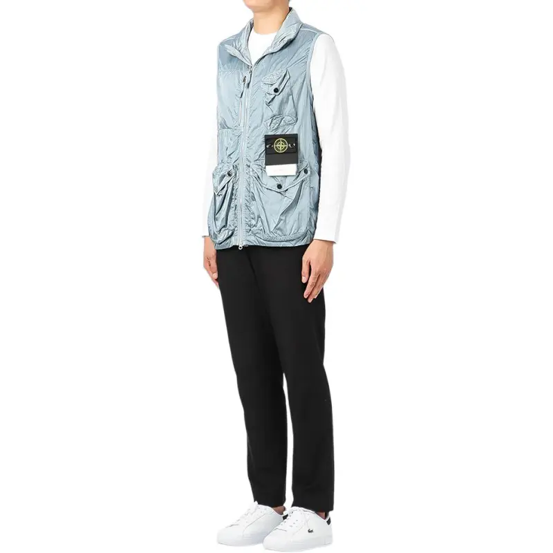 STONE ISLAND Vest Men's Light Blue-2