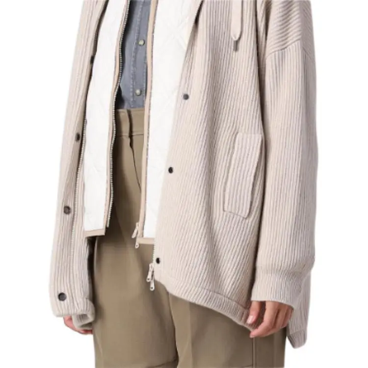 Brunello Cucinelli Hooded Knitted Jacket-5