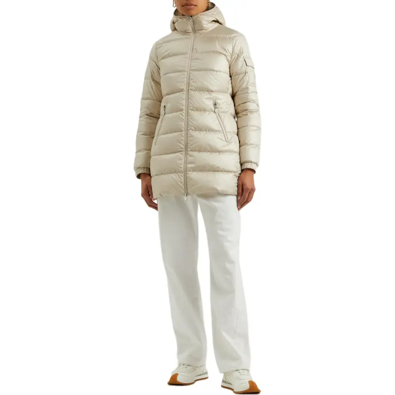 Moncler Glements Series Down Jackets Women's Beige-4