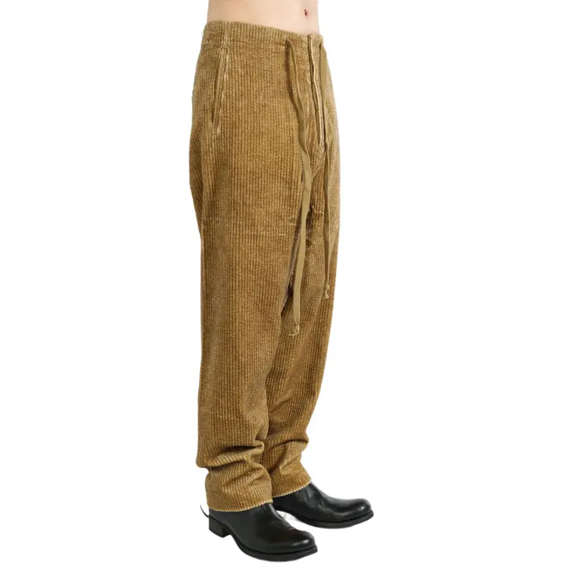 UMA WANG Drawstring Corduroy Trousers-2