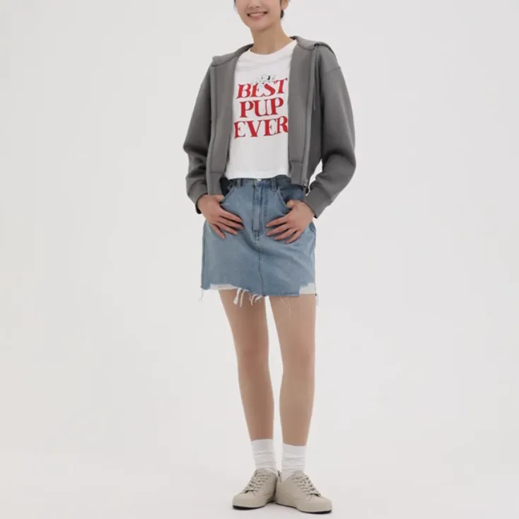 UNIQLO Crop Tops Women's White-3