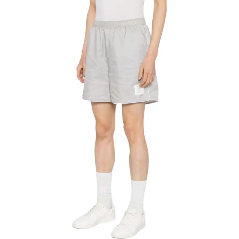 THOM BROWNE Logo appliqué Track Shorts-5