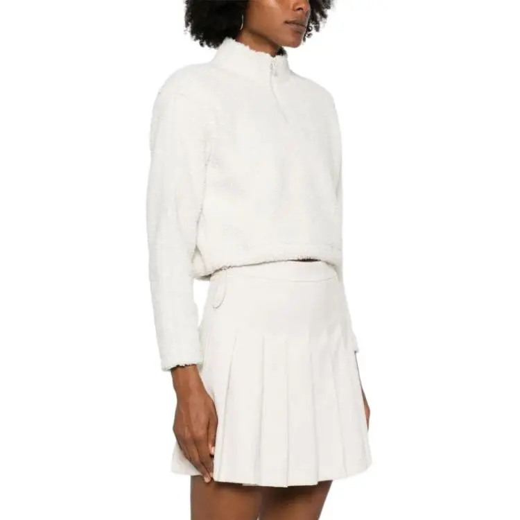 Calvin Klein Cropped Fleece Sweatshirt-2