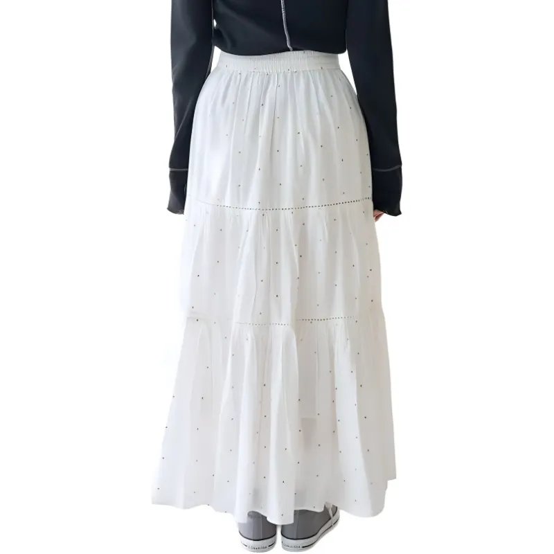 FREAK'S STORE Casual Long Skirt Women's White-1