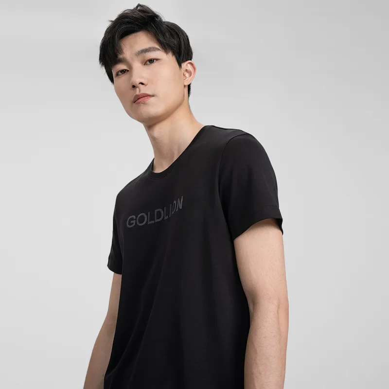 GOLDLION T Shirts Men Black 99-0