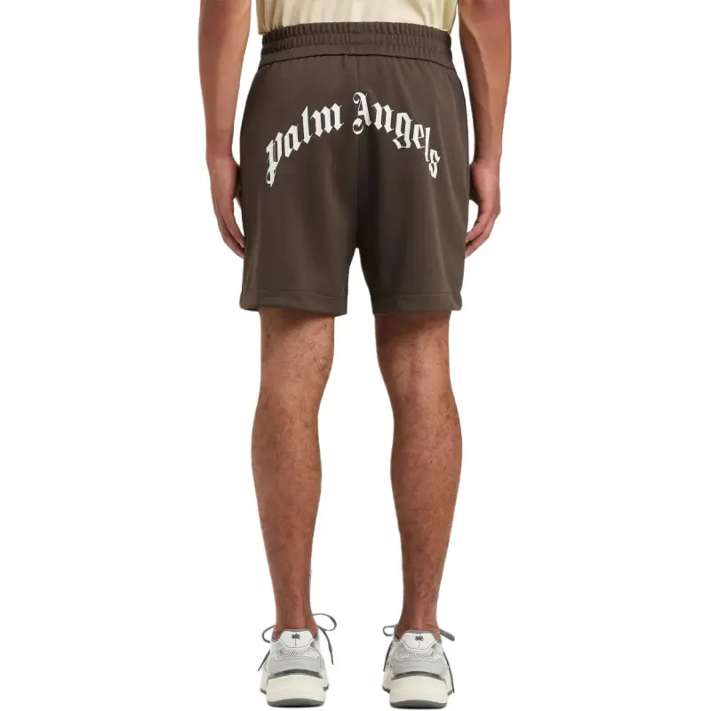 PALM ANGELS Logo Track Shorts-2