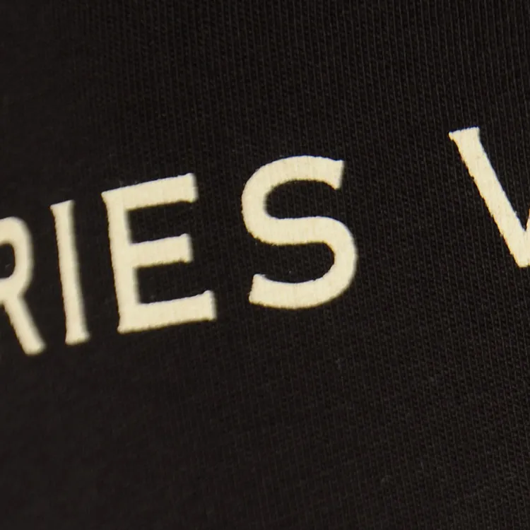 DRIES VAN NOTEN Slogan Printed Crewneck T Shirt-6