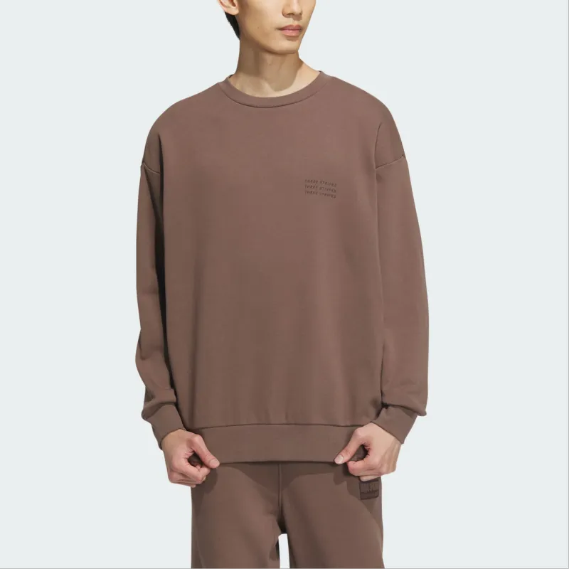 Adidas Sweatshirts Men Stratum Dark Earthy Brown-1