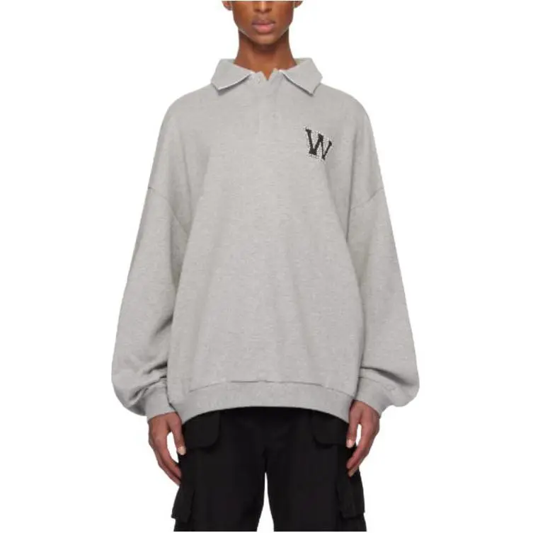 WE11DONE Logo embellished Polo Shirt-4