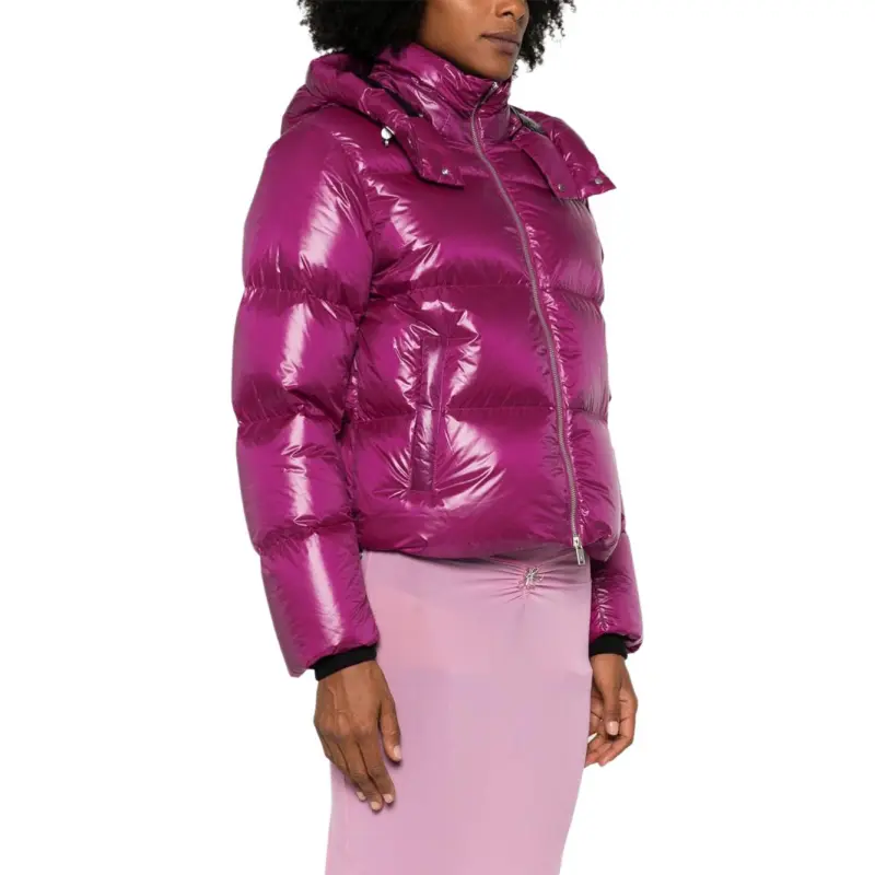 Moose Knuckles Logo Patch Zip Up Puffer Jacket-7