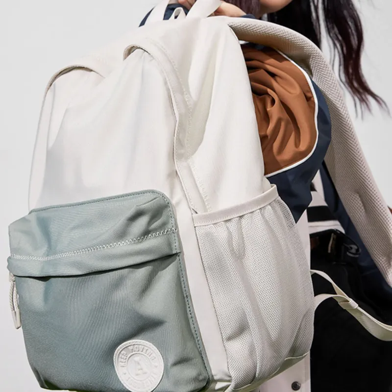 Anta Life Collection 600D*600D78T/PU Double Coated Backpack Regular Unisex Light Smoke Gray-2