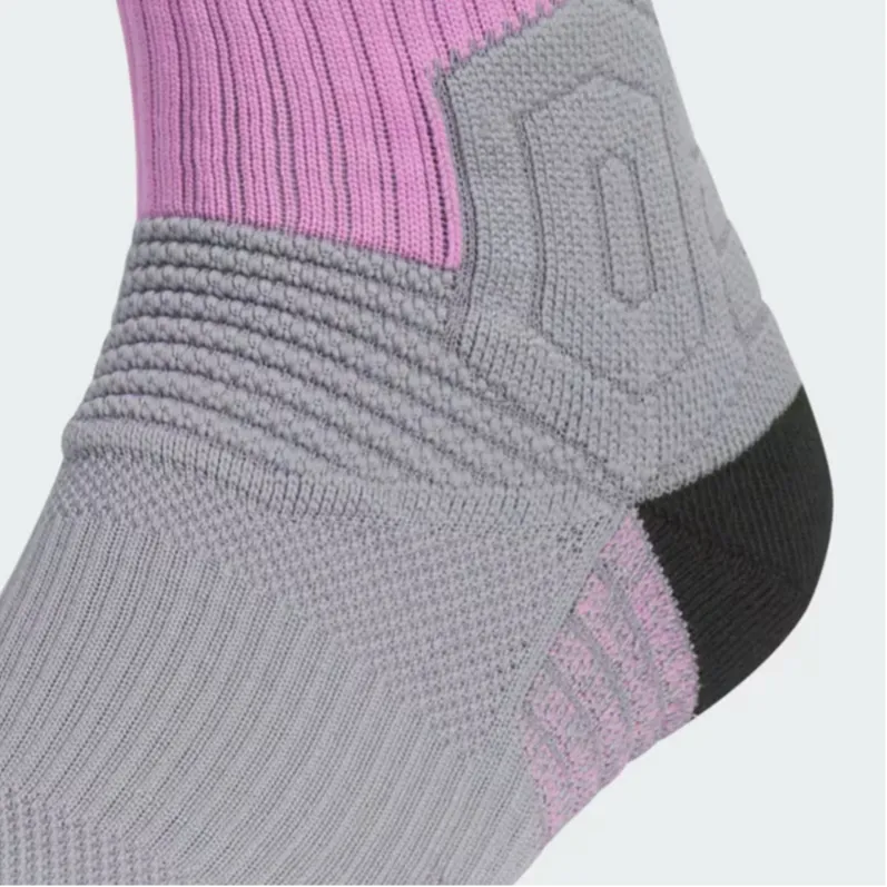 Adidas BASKETBALL CREW SELECT SOCKS Basketball Socks Unisex 1 Pack Light Gray-3