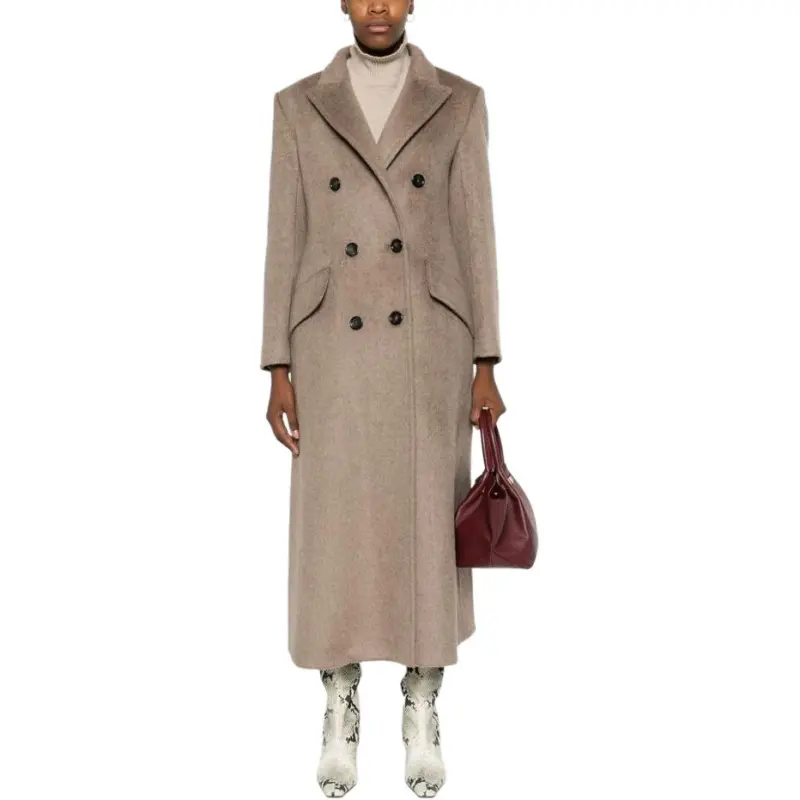 MaxMara Double-Breasted Long-Sleeved Coat-2
